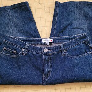Fashion Bug "Rodeo" Blue Jean Capris Size 2 Short